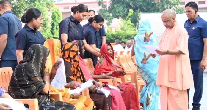 CM Yogi in Gorakhpur Janta Darshan