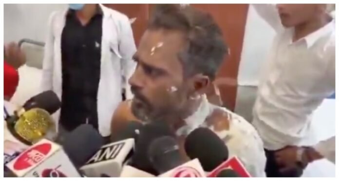 Victim in Press Conference Victim Accused SP MLA