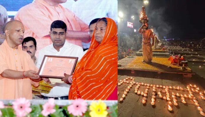 CM Yogi in Gorakhpur Uttar Pradesh Diwali