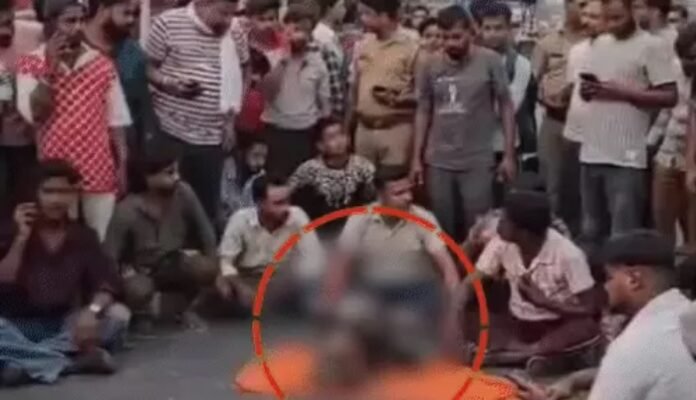 Hindu Activists March With Severed Cow Head Protest on Road