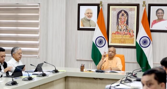 CM Yogi in Meeting Maharishi Valmiki Jayanti Preparations