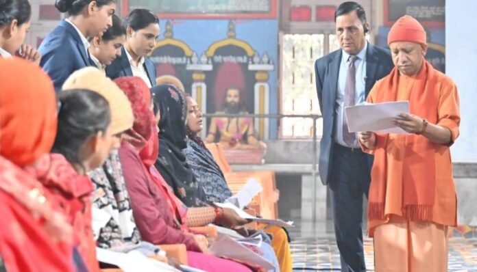 CM Yogi at Janta Darshan at Gorakhpur