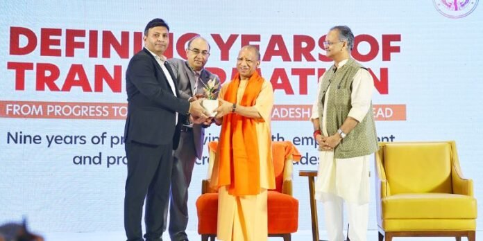 CM Yogi at TOI Conclave in Lucknow