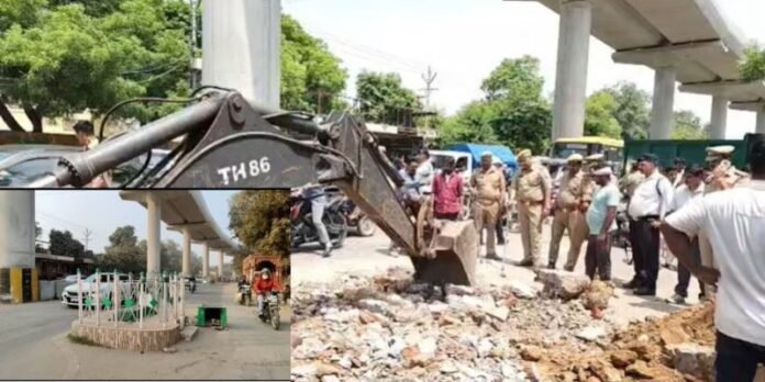 Controversial Roadside Mazar on MG Road,