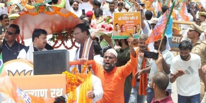 Mission UP 2027 Begins: What Do the Sword, Bulldozer and Muslim Women's Presence at Nitin Navin's Roadshow Mean?